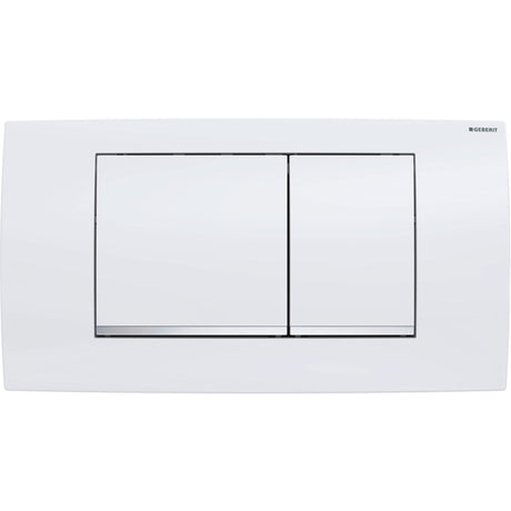 GEBERIT GE Betaetigungspl. Twinline30 2-Mengen weiss/glanzchrom   – 115.899.KJ.1