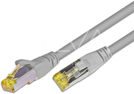Alva KAT.6A HQ Patchkabel, S/FTP, LSOH, Lifetime Warranty, 0.25m, grau - PK-KAT6A0.25