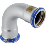 GEBERIT GE Mapress Edelstahl Gas Bogen 90 Gr. d54mm  – 34189