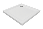 Alva Una 1.0 Acryl Brausetasse 100x100x6,5cm, Weiß ohne Füße - AQBT100F1