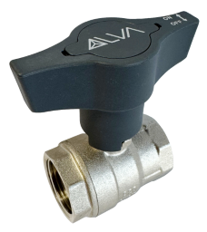 ALVA Kugelhahn ISO T-Griff MS 6/4" IG/IG voller Durchgang PN25 Stopfbuchse - ACKHISOT6/4N