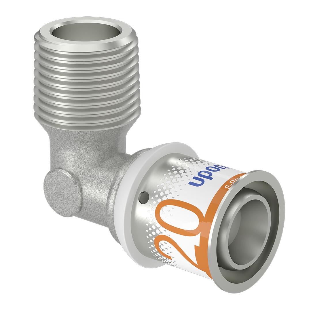 UPONOR Uponor S-Press PLUS Winkelnippel 20-R1/2"MT   – 1070533