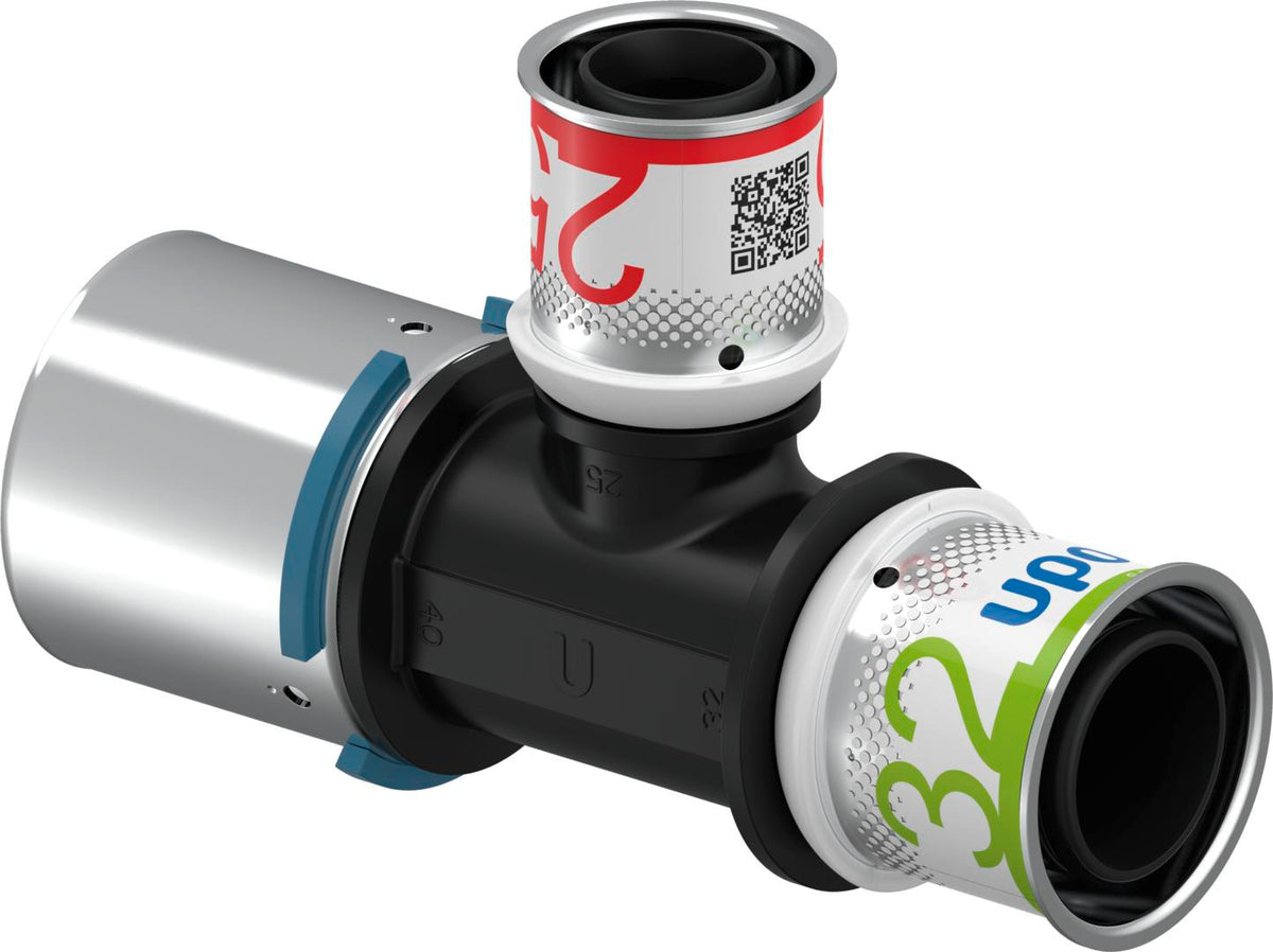 UPONOR Uponor S-Press PLUS T-Stück reduziert PPSU 40-25-32   – 1039963