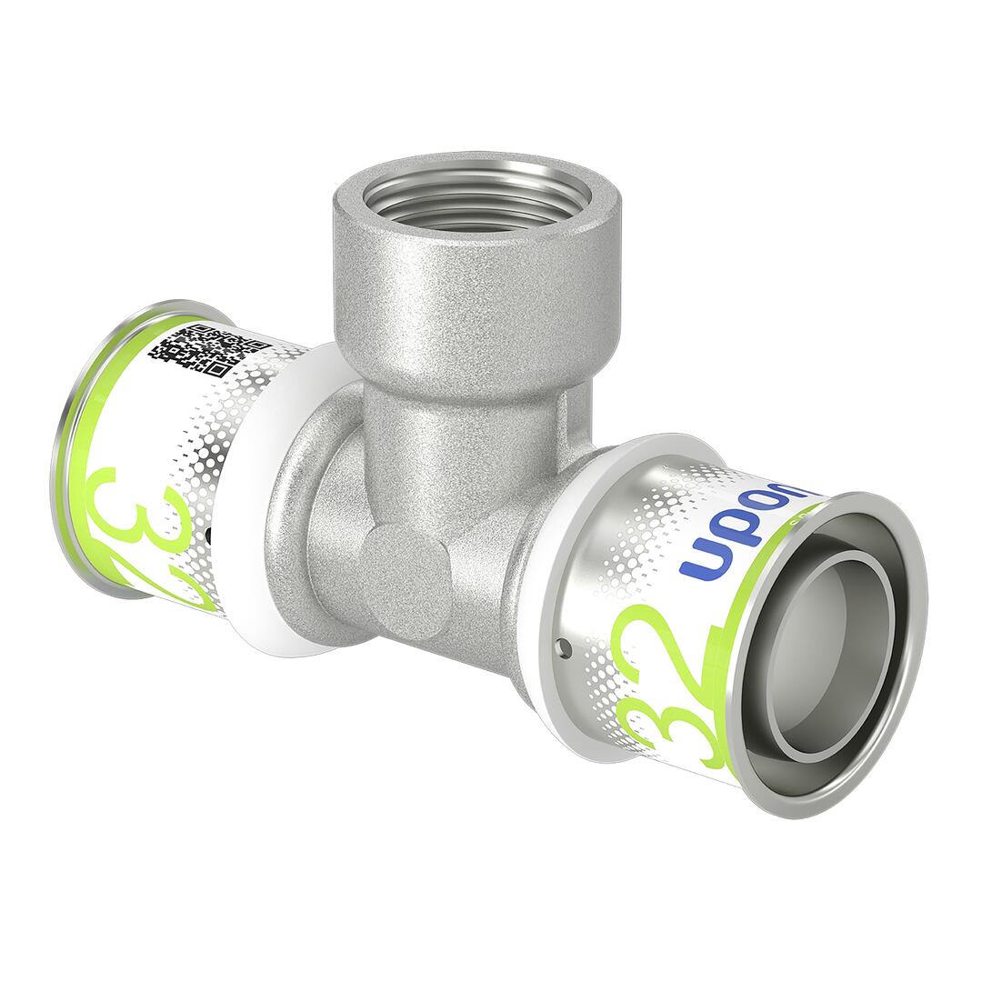 UPONOR Uponor S-Press PLUS T-Stück m. Innengew. 32-Rp3/4"FT-32   – 1070601