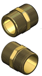 ALVA Doppelnippel 3/4" AG konisch-flachdichtend
