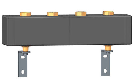HERZ Herz Pumpfix-Verteiler 2 Gruppen DN 25 m. Befestig. u. Wärmedämmg. Fig. 4501/11  – 1450111