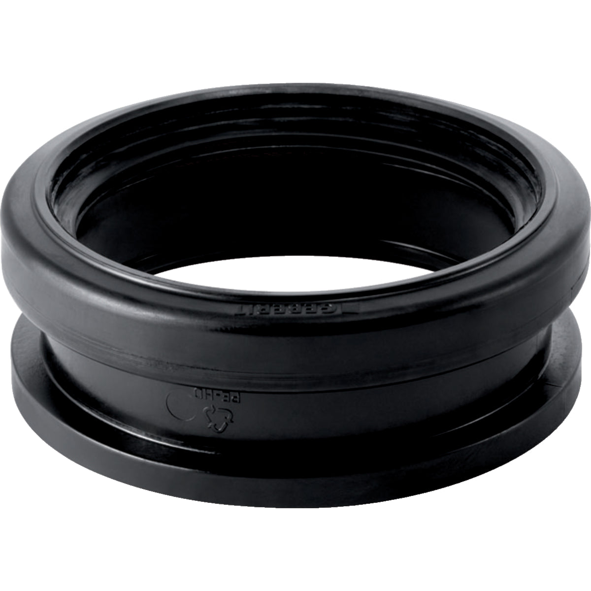 GEBERIT GE PE Steckmuffe fuer Wand verkuerzt d 90/90mm mit Dichtung 366941   – 366.941.16.1