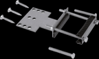 Alva Juna Armaturenstabilisierung zur Fixierung der Armatur, 75mm Winkelblech - AQARJUAS75