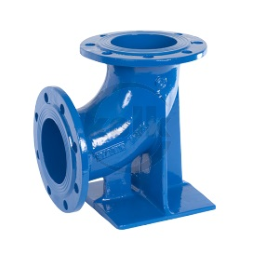 ALVA Flanschfußkrümmer Fig.268(N-Stück) DN100 Flansche geb. PN10/16 GGG epoxybesch.