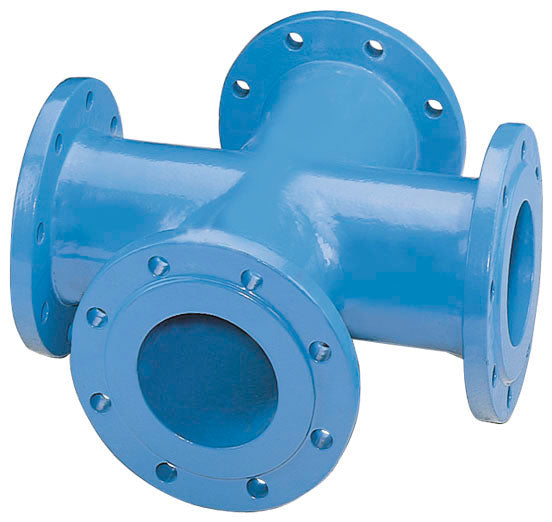 TT-Kreuzstück DN150 Fl. geb. PN10/16 GGG epoxybeschichtet - TTY150