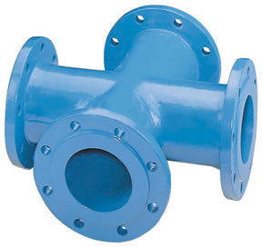 TT-Kreuzstück DN150 Fl. geb. PN10/16 GGG epoxybeschichtet - TTY150
