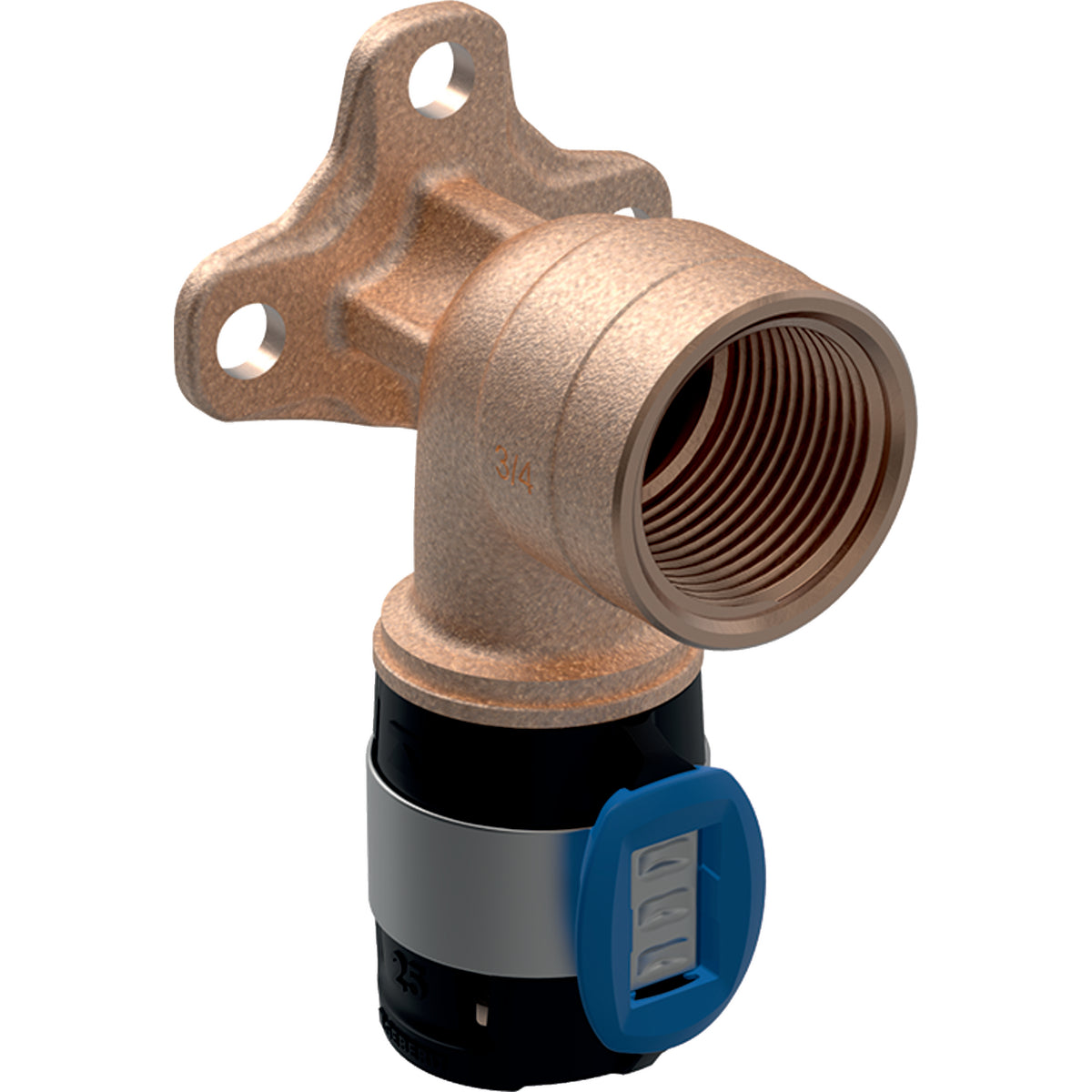 GEBERIT GE FlowFit Anschlusswinkel RG+ d20mm x Rp1/2 L3,6cm   – 620.761.00.1
