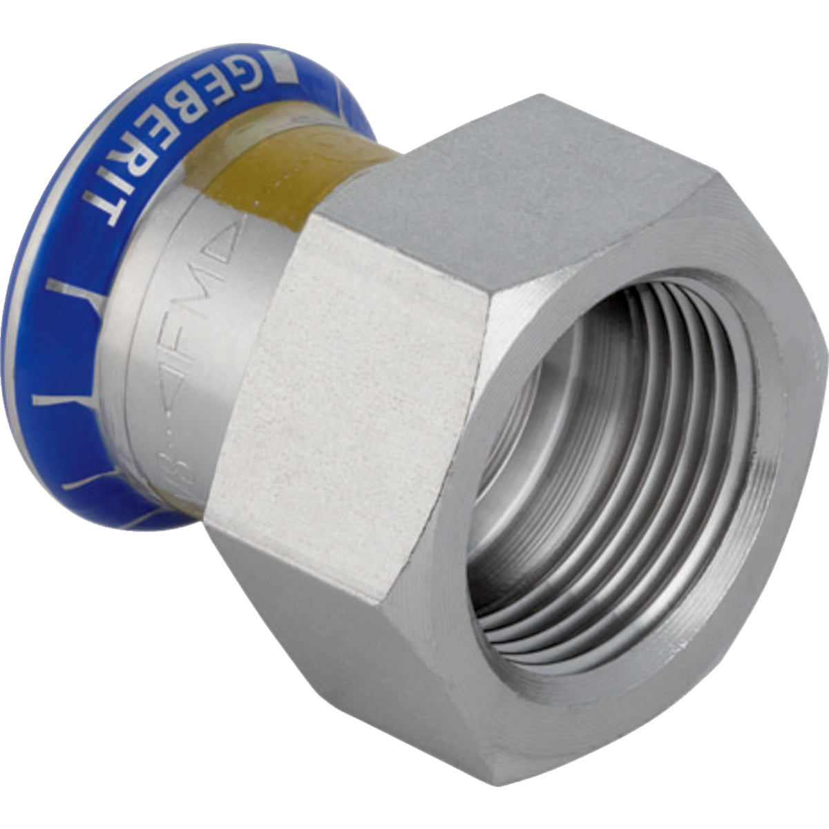 GEBERIT GE Mapress Edelstahl Gas Uebergang d22mm x Rp3/4  – 34087