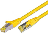 Alva KAT.6A HQ Patchkabel, S/FTP, LSOH, Lifetime Warranty, 0.5m, gelb - PK-KAT6A0.5GE