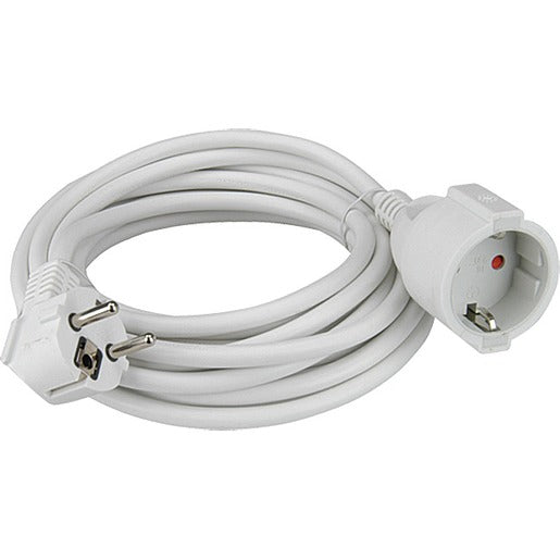 GEBRO Schutzkontakt-Verlängerungskabel 10m H05VV-F 3G1,5 mm² weiß   – K2610