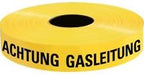 Alva Trassenwarnband, gelb, Rolle 250m, 40x0,15mm, Achtung Gasleitung - ACWBAG