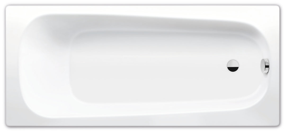 ALVA Forta Stahlemail Wanne Körper. 170x75cm, schweres Mod., Weiß oh. Füsse - AQBWFOK170.75S