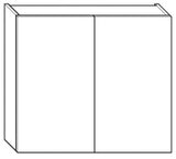 Alva Viva Hängeschrank mit 2 Türen, 70x62x17cm, Weiß - AQBMVIHGS2W