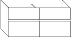 ALVA Viva Unterschrank für WT6 4 Auszüge, 130x60x48cm, Eiche Cashmere