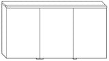 Alva Viva Spiegelschrank, re.,Korp. verspiegelt, 150x62x17cm,LED-Aufsatzleu. - AQBMVISPS9R