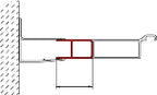 Alva Una Stockverbreiterung Silber, H=190mm, B=35mm - AQSV35