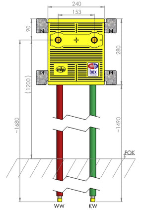 MHS MHS Duschbox + Dichtset  Rautitan 16mm Rohr:Rehau Rautitan  – 24641RA0000B00