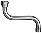 Alva Varia S-Auslauf komplett mit Strahlregler verchromt 3/4" 250mm - AQARVASA250