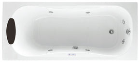 Alva Spa Whirlwanne Körperform 180x80cm, System Basic, Weiß - AQWWSPK180B