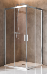 ALVA Amoa 1.0 Eckeinstiegshälfte re 87,6-90,1/200cm,m. ACS, Silber HGL, ESG - AQDUAMEH90RE