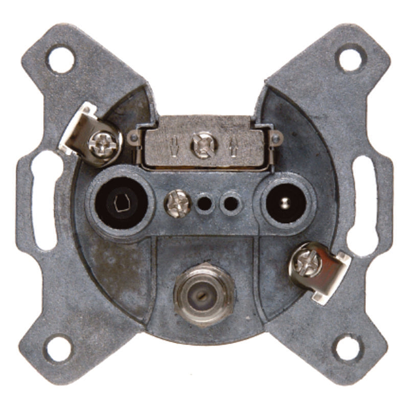 BERKER Antennen-Steckdose 3Loch Einzeldose   – 4522
