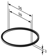 Alva Varia Sifon-Kappendichtung per Stück, für AQARVAWTS1, ACWTSOV - AQARVAE1.3