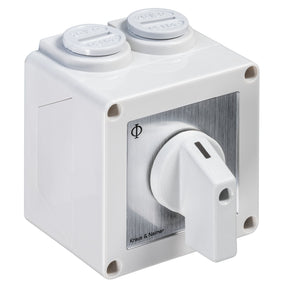 KRAUS&NAIMER Umschalter m.0,2polig,60°,AP-Geh.IP42 Ith=20A, P=5,5 kW(AC3,400V AC),2x2,5 mm²   – 70002239