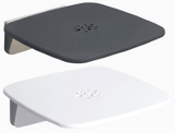 Alva Varia Duschklappsitz ABS Sitz- fl„che, 33x35,5cm, bis 160kg, Weiá/Chrom - AQBFVADKSWC1