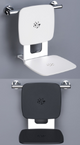 Alva Varia Einh„ngesitz mit ABS Sitzfl. zentr. Wasserablauf,bis 160kg,Grau/Chrom - AQBFVAEHSGC
