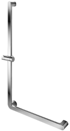 ALVA Varia Haltegriff 90° mit Brh. 100x50cm, bis 130kg, Aluminium Chrom