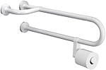 Alva Varia Sttzgriff 64cm mit Toilettenpapierhalter, bis 100kg, Weiá - AQBFVASGRH64W