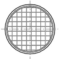 ALVA Rohrstutzen aus verz.Blech f.Rohr DN125 m. Maschendrahtgitter
