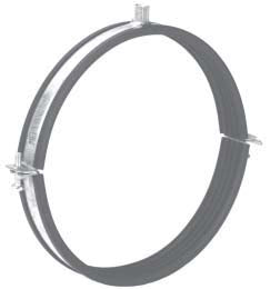 ALVA Lüftungsschelle DN100, IG M8, verz. m. Gummi - ALRSG100