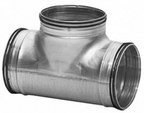 ALVA T-Stück verz.Blech DN315/250 mit Lippendichtungen