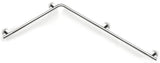Alva Varia Duschhandlauf doppelt 76x112,5cm, bis 130kg, Chrom - AQBFVADHLD76C