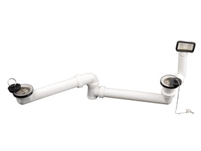 HUTTERER & LECHNER HL25U-6/4 Abl.verb. DN40 m. Vent.en 6/4" u. Ül.. f. reverse Doppelspülen   – HL25U-6/4