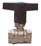 ALVA Kugelhahn mit ISO T-Griff 1", PN40, IG voller Durchgang - ACKHISOT1