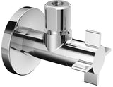 Alva Design-Eckventil mit Regulierfunktion 4WING, Schubrosette Ø 60 mm, DN 15 G 1/2 AG, Ø 10 mm (DN 10 G 3/8 AG) - AQARVADEV2