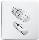 Alva Aura Brausethermostat UP Sichtteil, Chrom - AQARAUTSTB