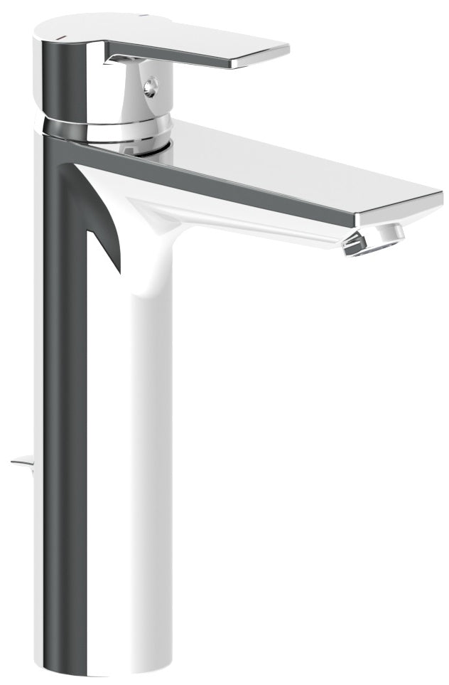 Alva Aura Waschtischarmatur XL mit Ablaufgarnitur, Höhe 25,3cm, Chrom - AQARAUWTXL1