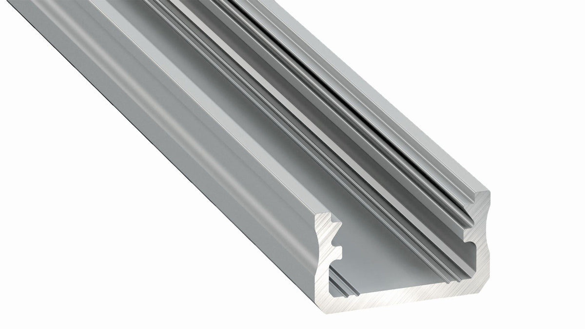SMARTLED LED-Aufbauprofil GRAZ 2m Aluminium eloxiert, BxH 16x9.28 mm   – AP1609-01