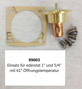 EDERHEIZUNG Eder Einsatz f.Ederstat Ladeventil 1"u.5/4" m.61Gr.Oeffungstemp.Nr.89003   – 89003