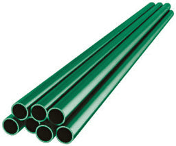 ALVA Gewinderohr geschweißt EN 10255-M, S195T glatt grün gestrichen 5/4 42,4x3,2mm