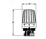 Alva Thermostatkopf M30 x 1,5 o. Nullstellung - AL6850
