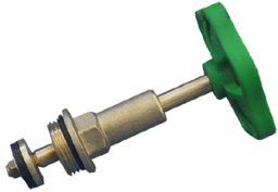 ALVA Fettkammer-Oberteil für Schrägsitzventil, mit steigender Spindel, DN40, 1 1/2", aus Messing, mit EPDM Dichtung